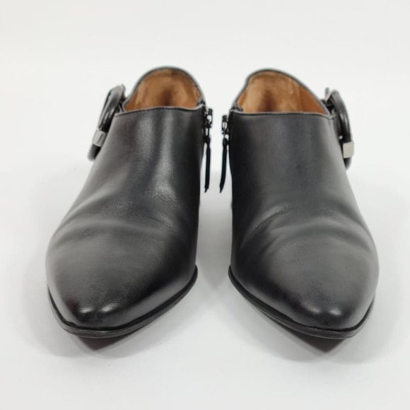 Aquatalia Black Ankle Boots with Buckle - Picture 8 of 11